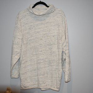 Women's Aritzia Wilfred Free Ivory Oversized Turtleneck Sweater Size Small